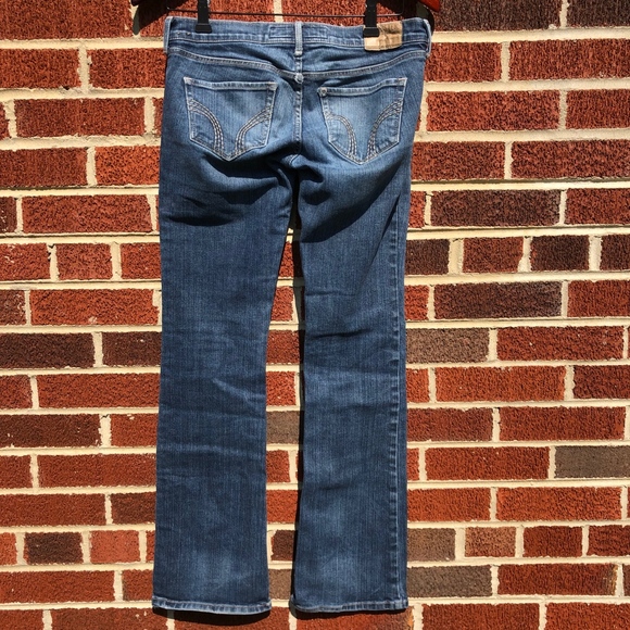 Buy 2 Get 1 Free: Hollister Boot Cut Blue Jeans - Picture 3 of 3